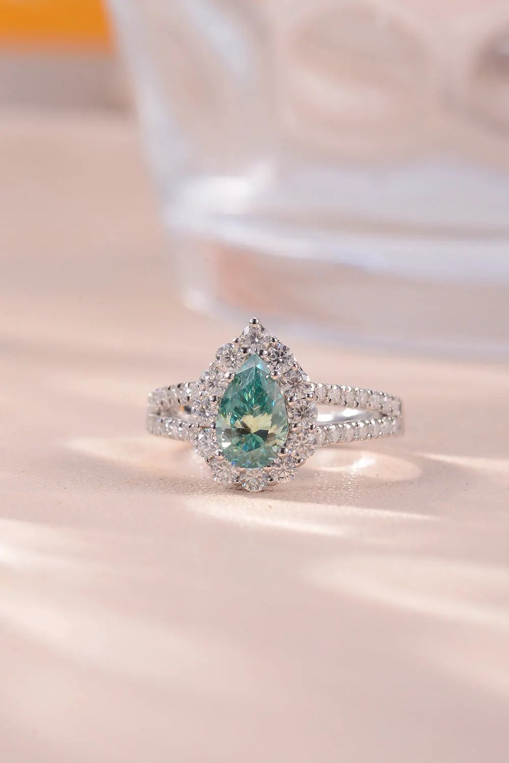 1 Carat Moissanite 925 Sterling Silver Ring by Partner Label