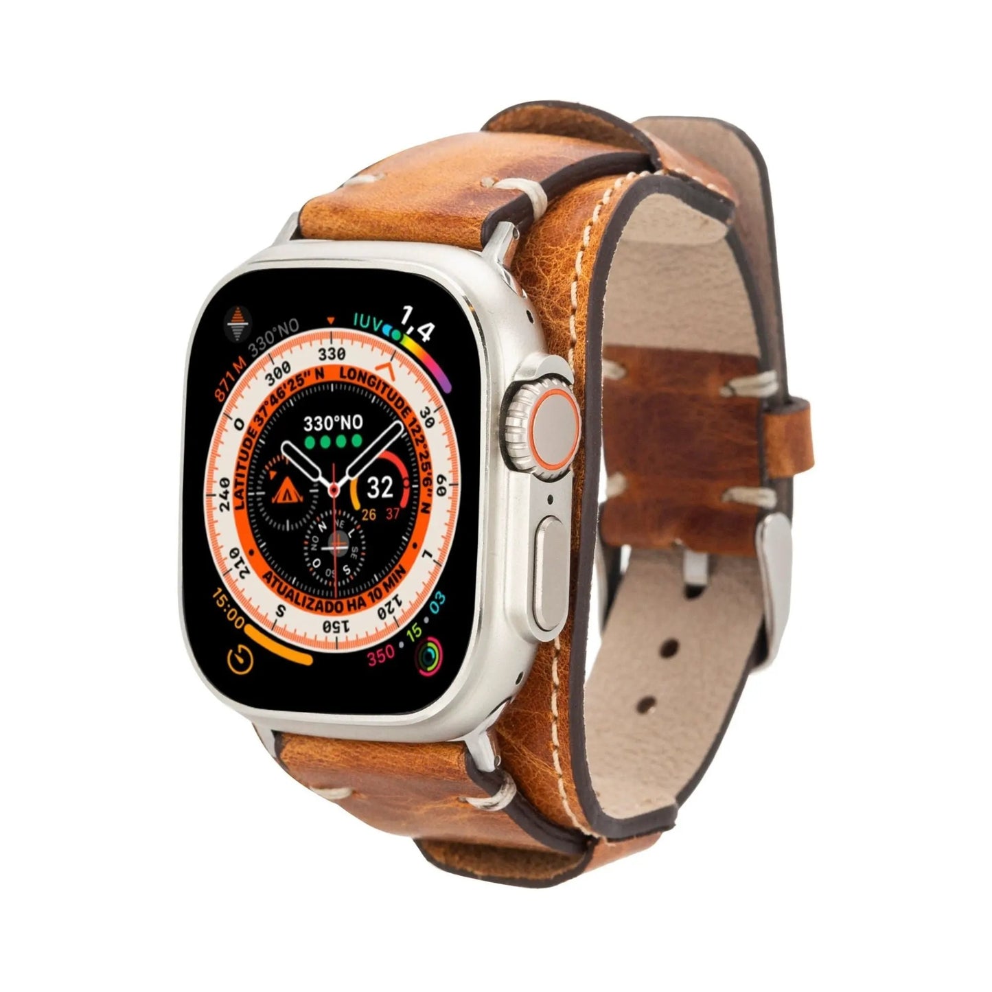 Fort Cuff Leather Bands for Apple Watch 9, Ultra 2 & SE by TORONATA
