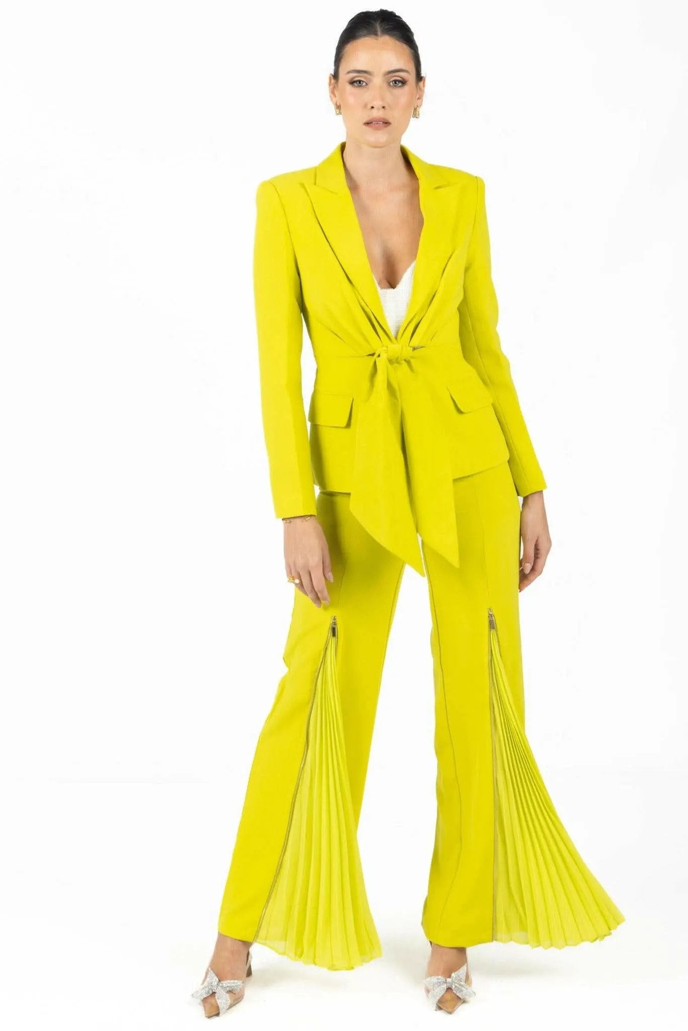 Georgina Green Pleated Pants by Akalia