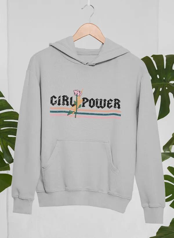 Girl Power Rose Hoodie by Merch