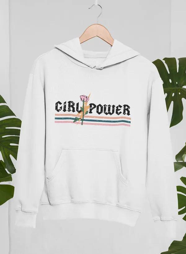 Girl Power Rose Hoodie by Merch