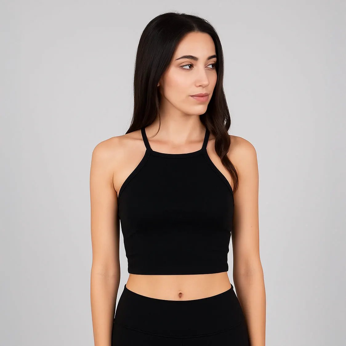 6033 - Women's Cropped Halter Top by POS Wholesale