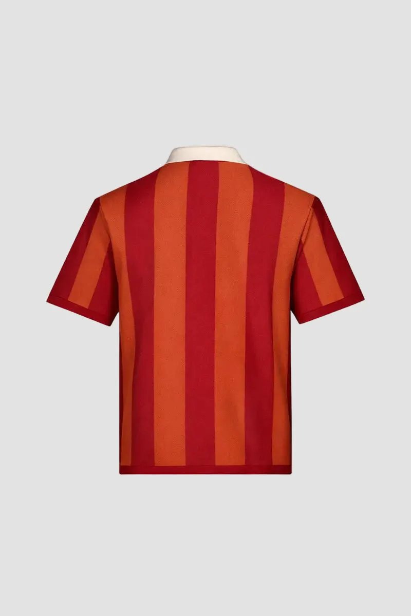 hideout x Maison Montagut Chicago Fil Lumière® Soccer Polo by Hideout X Maison Montagut