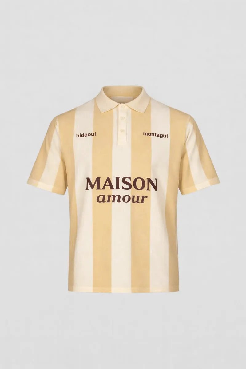 hideout x Maison Montagut Chicago Fil Lumière® Soccer Polo by Hideout X Maison Montagut