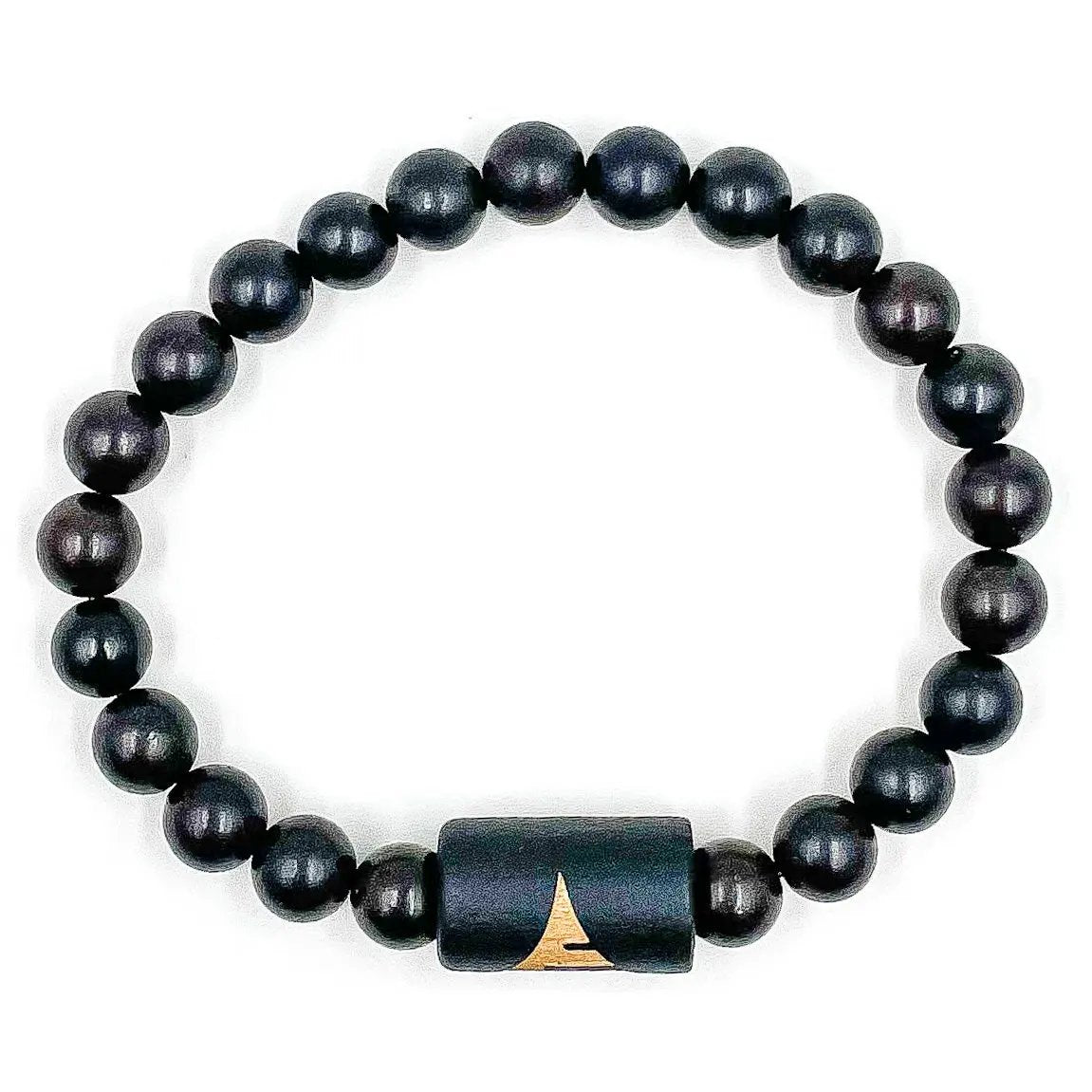 Solid - Ebony Blackwood Mala Beaded Bracelet by Everwood Original