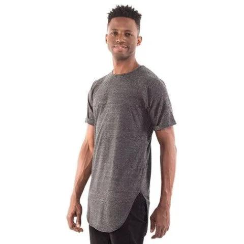 3011B - CLOSEOUT Men's Extended Curved Hem Tee by POS Wholesale