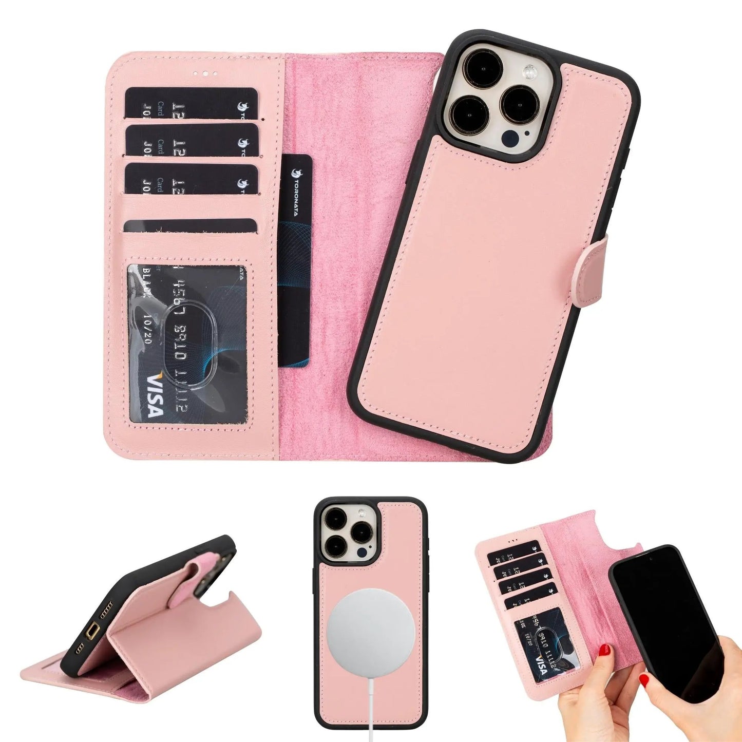 Casper Leather iPhone 15 Series Wallet Case by TORONATA
