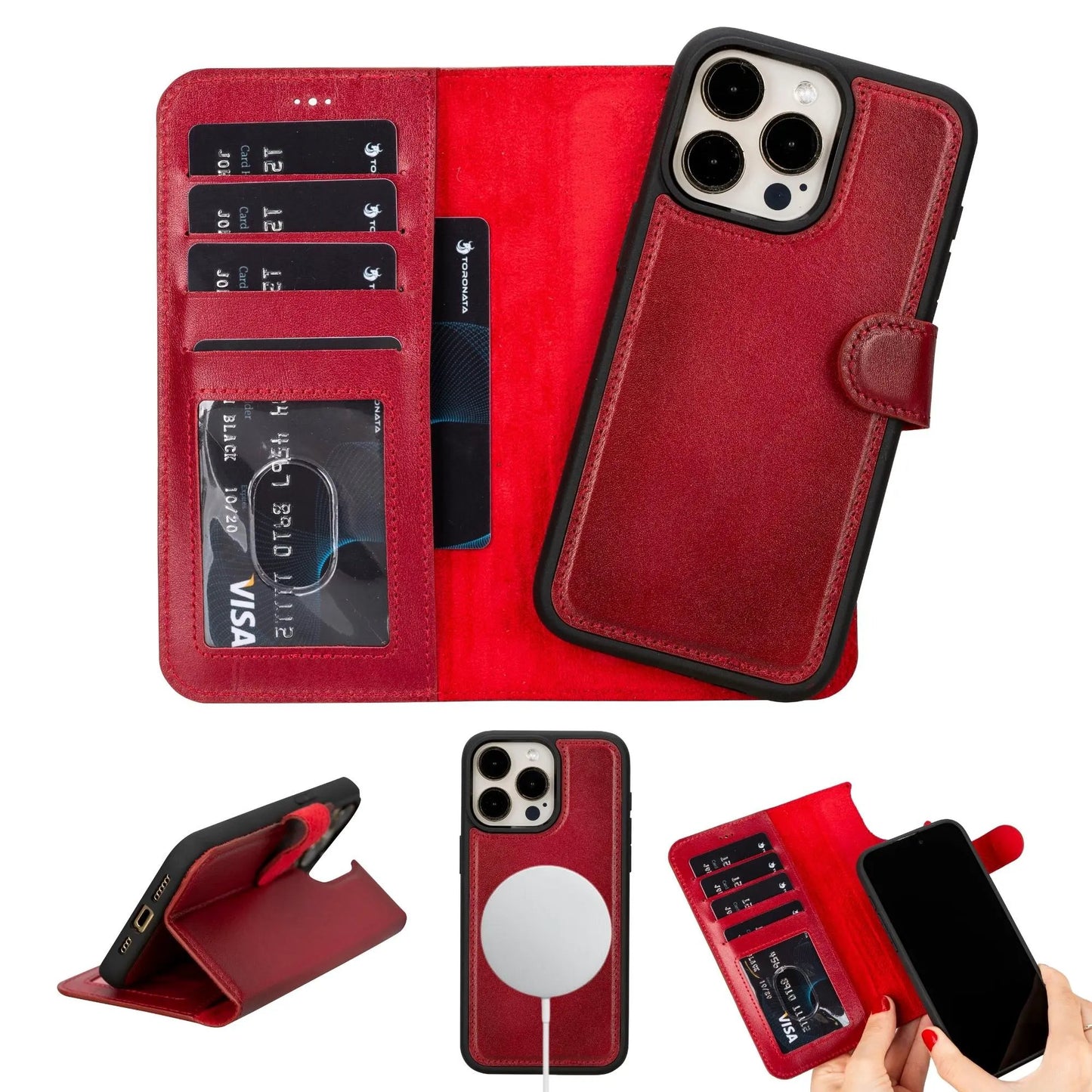 Casper Leather iPhone 15 Series Wallet Case by TORONATA