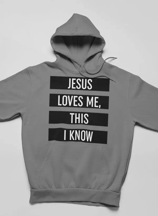 Jesus Loves Me This I Know Hoodie by Merch