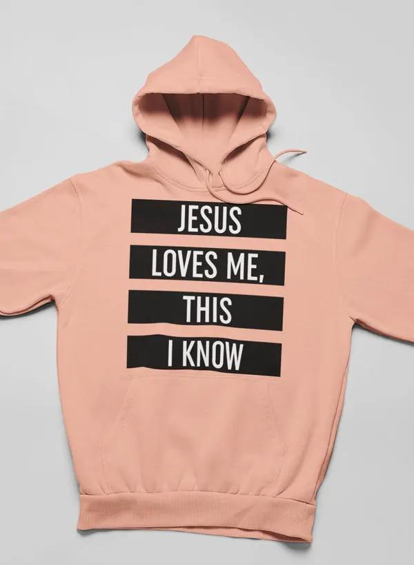 Jesus Loves Me This I Know Hoodie by Merch