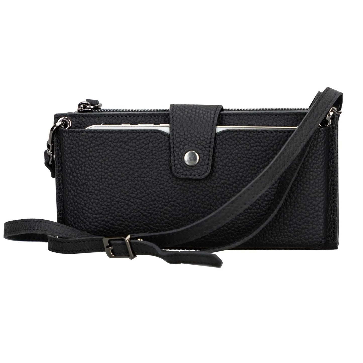 Kaycee Leather Women's Cell Phone Wallet with Strap by TORONATA