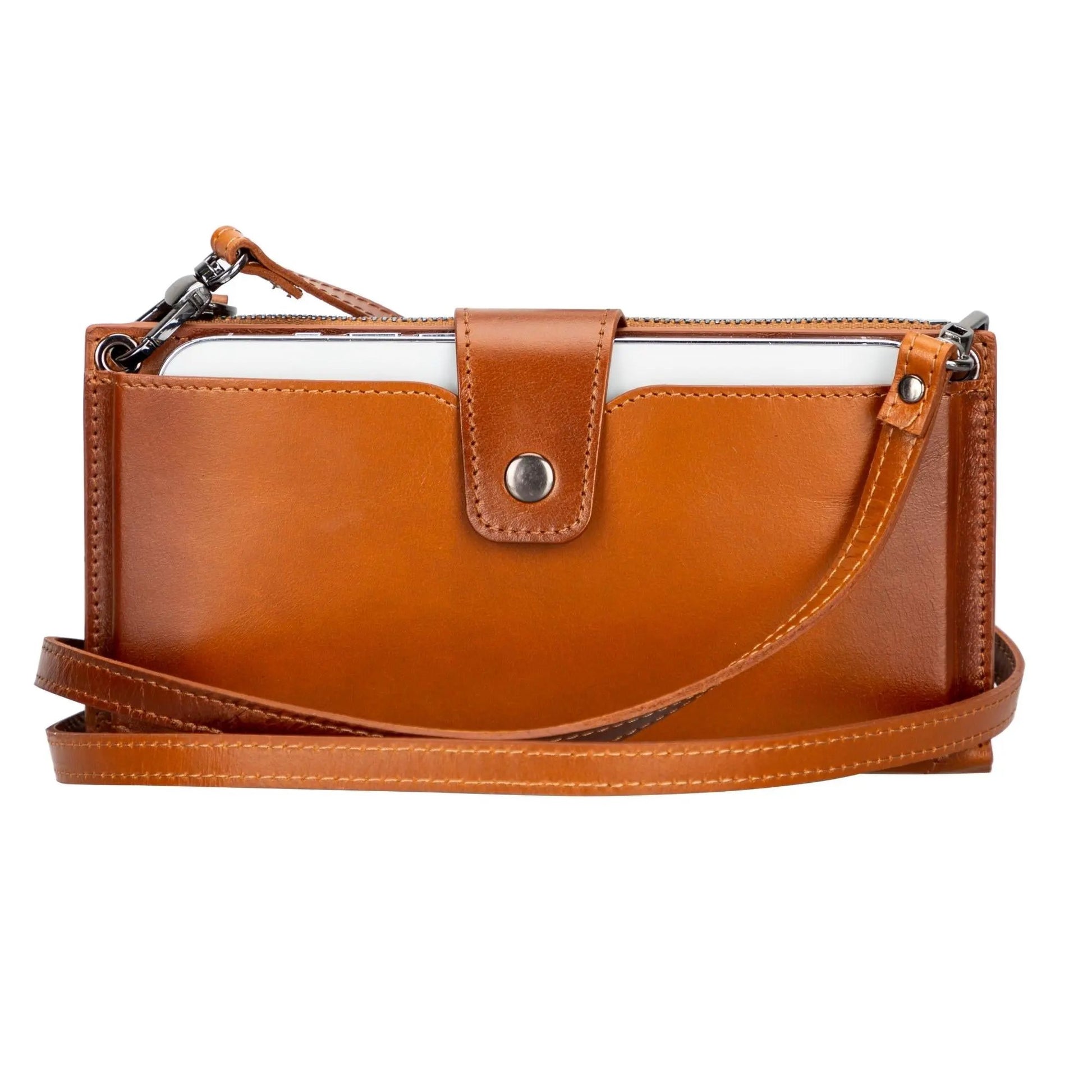 Kaycee Leather Women's Cell Phone Wallet with Strap by TORONATA