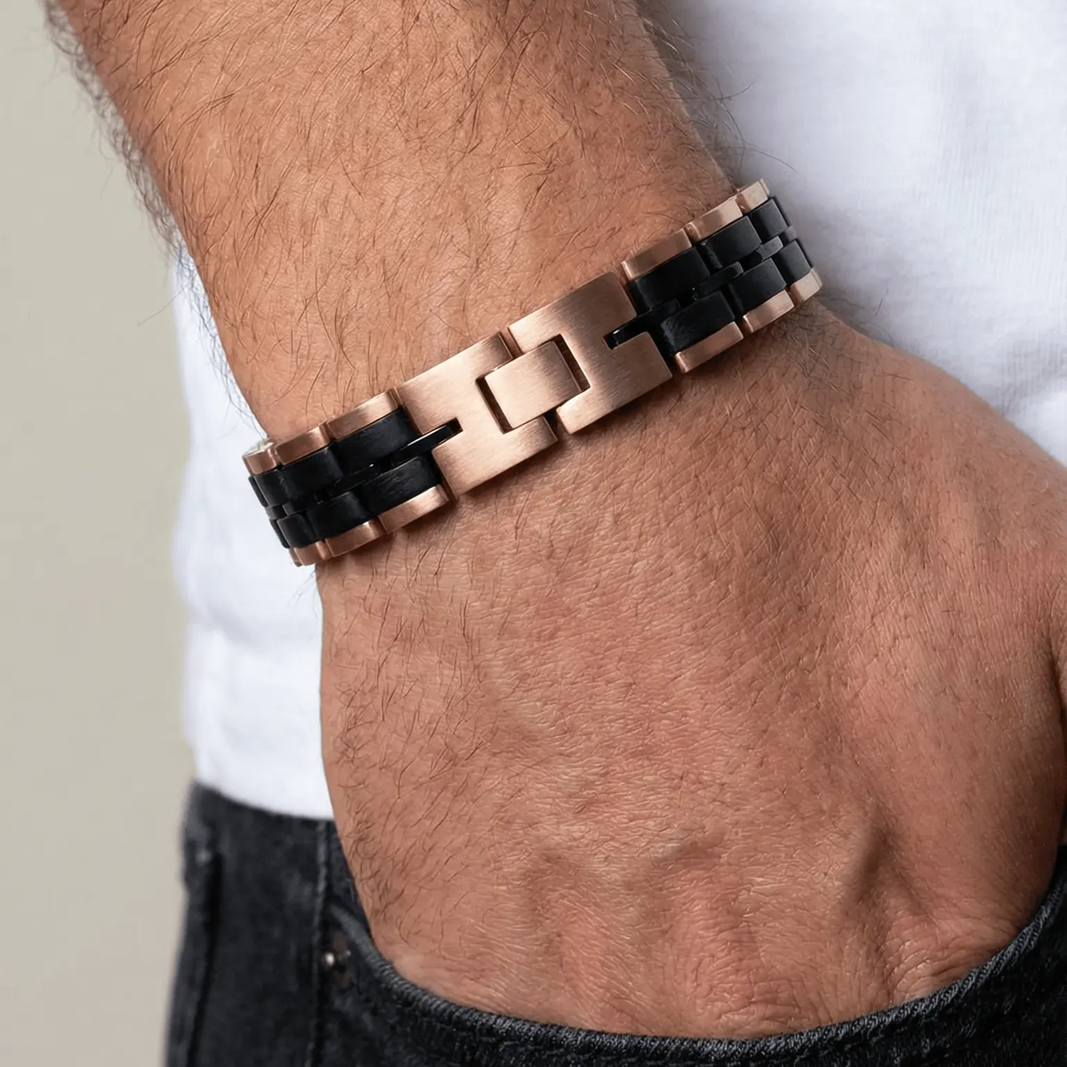 Bracelet Baldr Rose Gold & Zebrawood by LA MODA ME