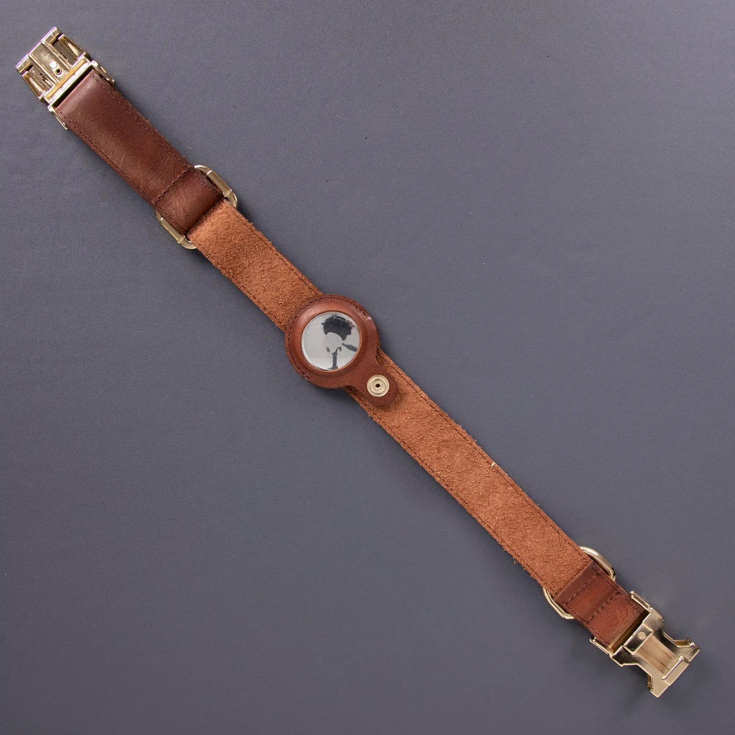 Charlotte Handcrafted Calfskin Leather Dog Collar - Compatible with AirTag by TORONATA