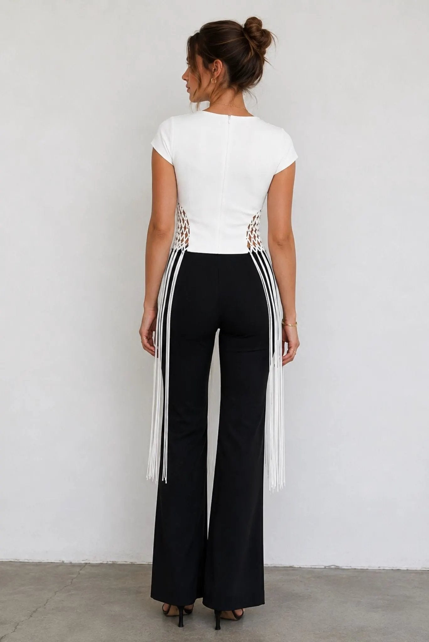 Serah Trouser Wide Leg Black by AKALIA
