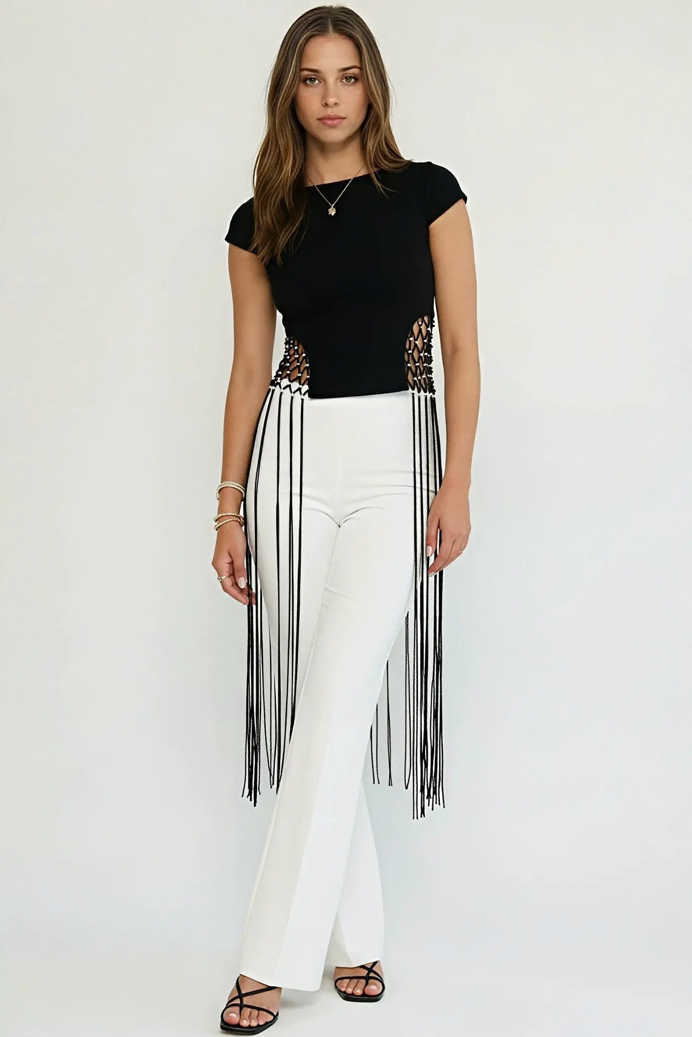 Leona fringe top by AKALIA