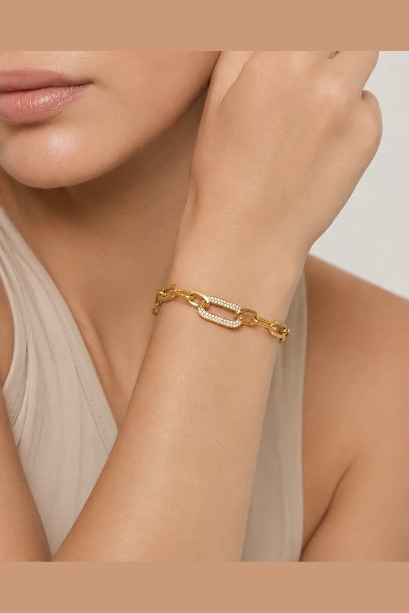 Livia Waterproof Chunky Link Bracelet by Akalia
