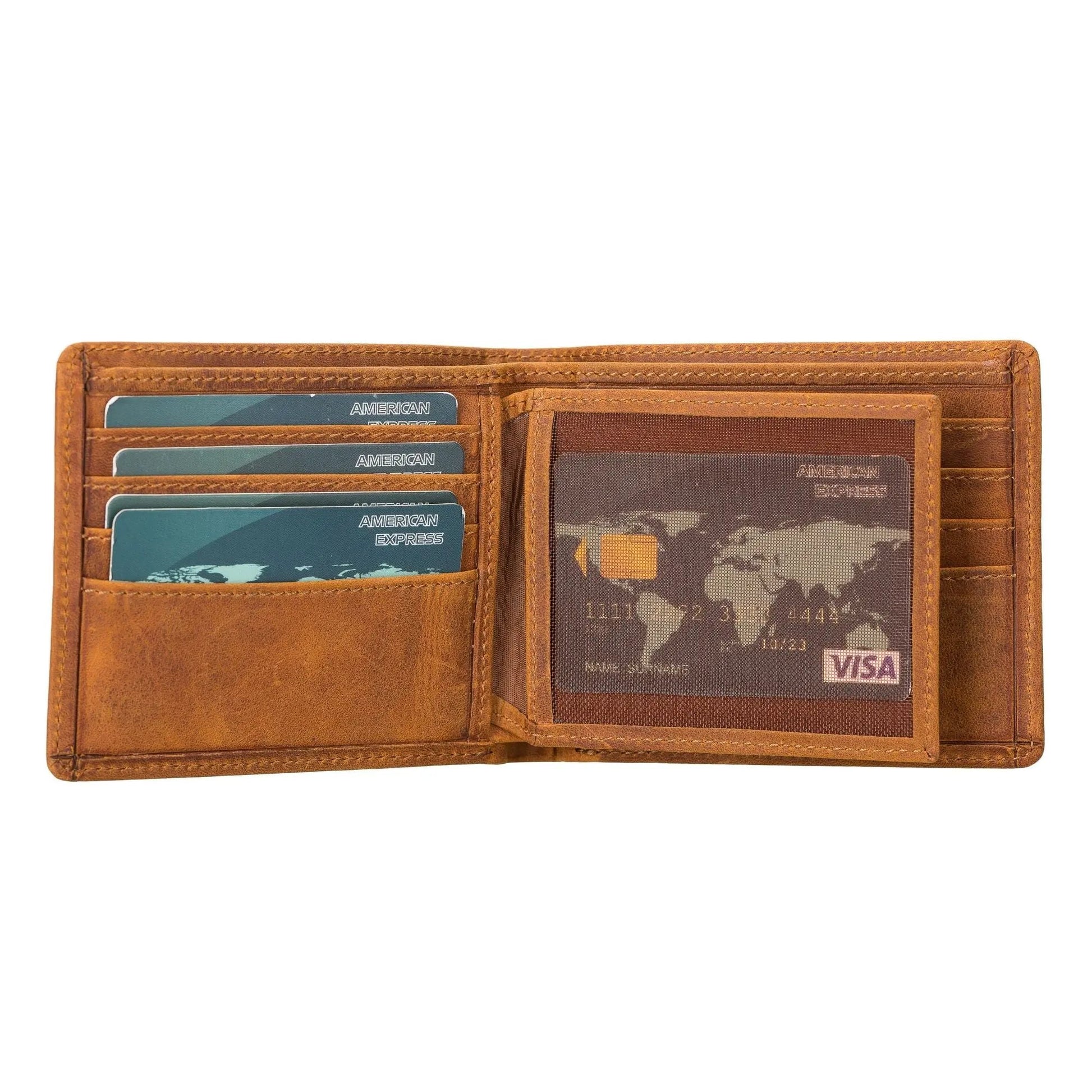Lusk Slim Bifold Design Handcrafted Men's Genuine Leather Wallet by TORONATA