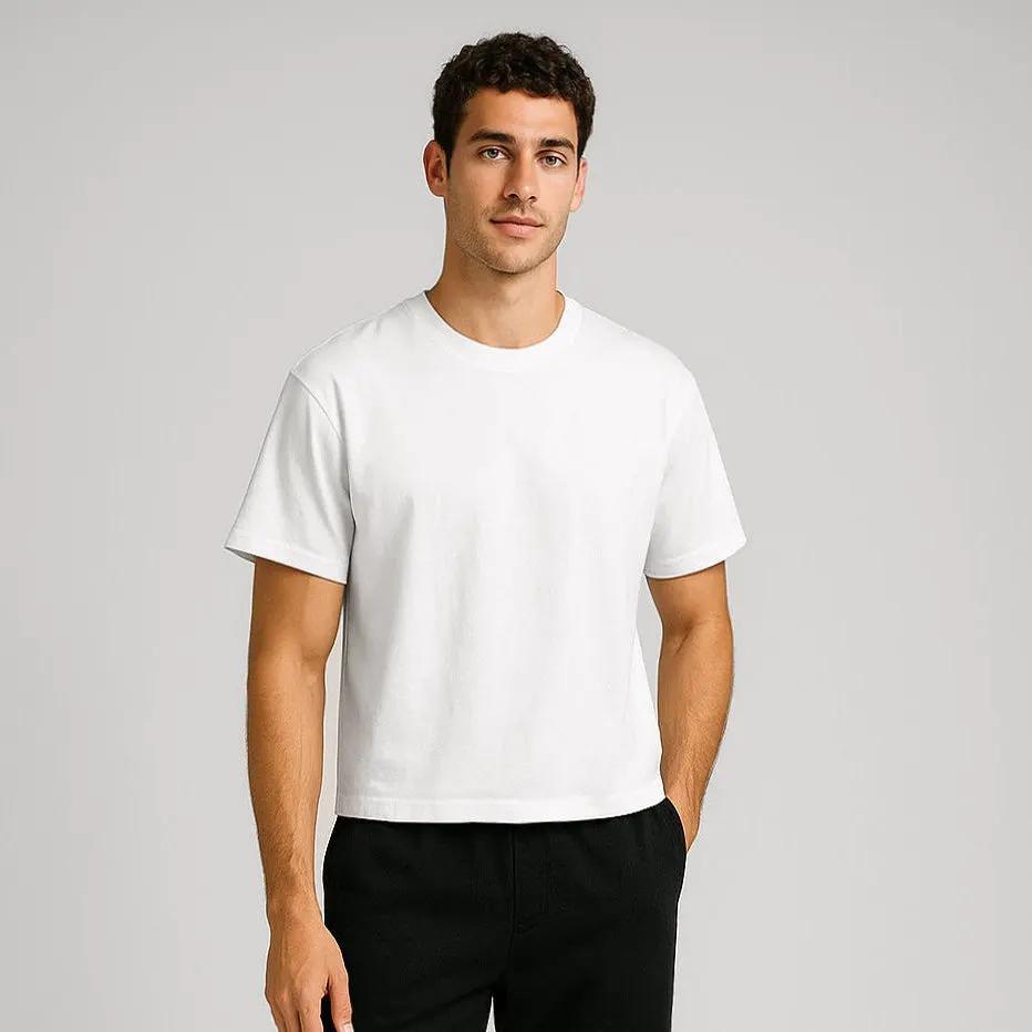 7004 - Men's Boxy Cropped Tee by POS Wholesale