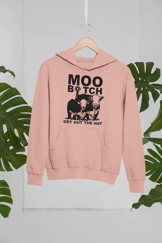 Moo Get Out The Hoodie by Merch