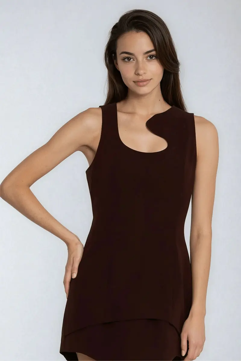 Neha Sleeveless Mini Dress by Akalia