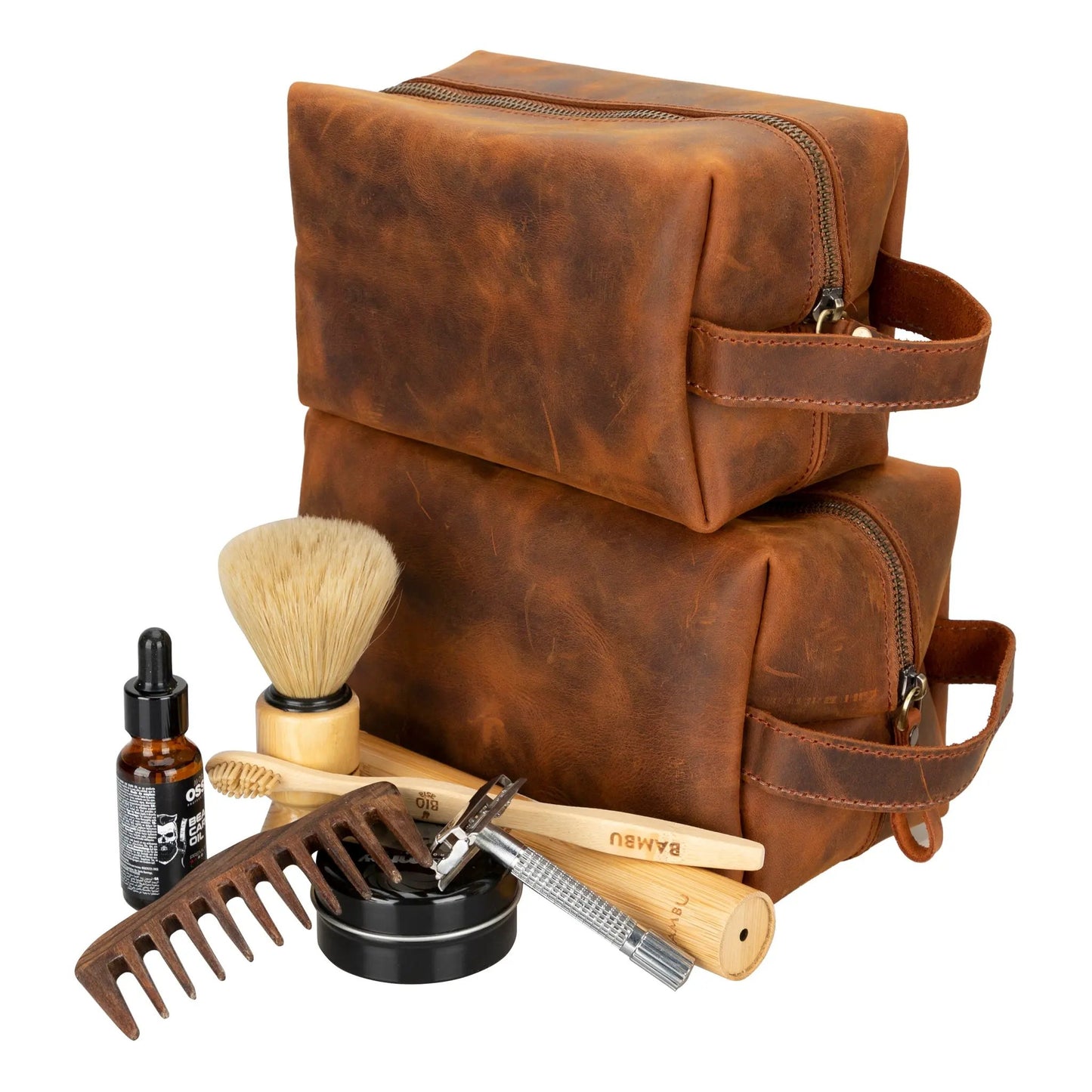 Eve Leather Dopp Kit, X Large by TORONATA