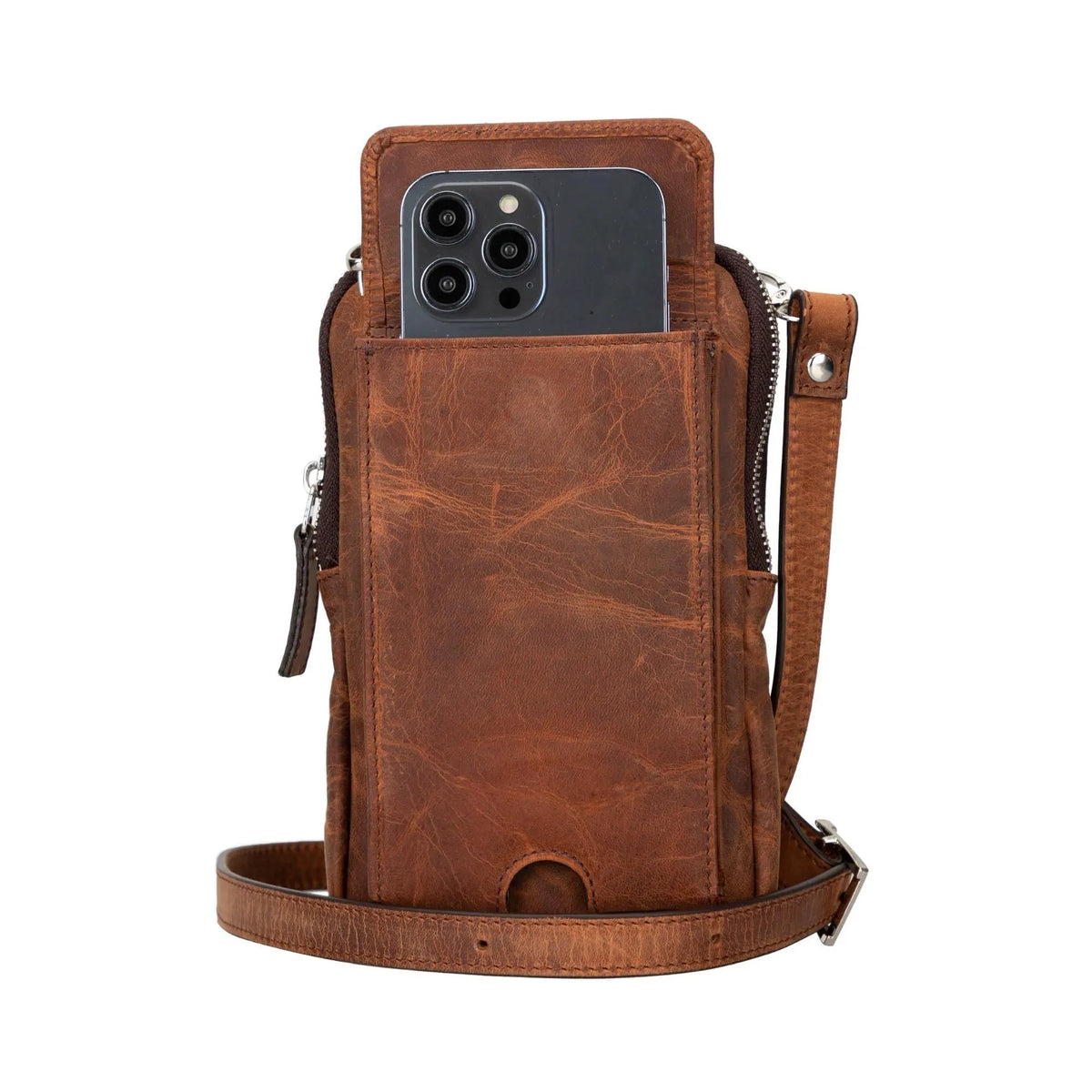 Niagara Leather Crossbody Phone Bag for Men by TORONATA