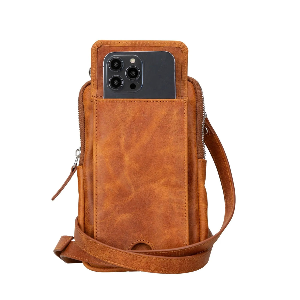 Niagara Leather Crossbody Phone Bag for Men by TORONATA