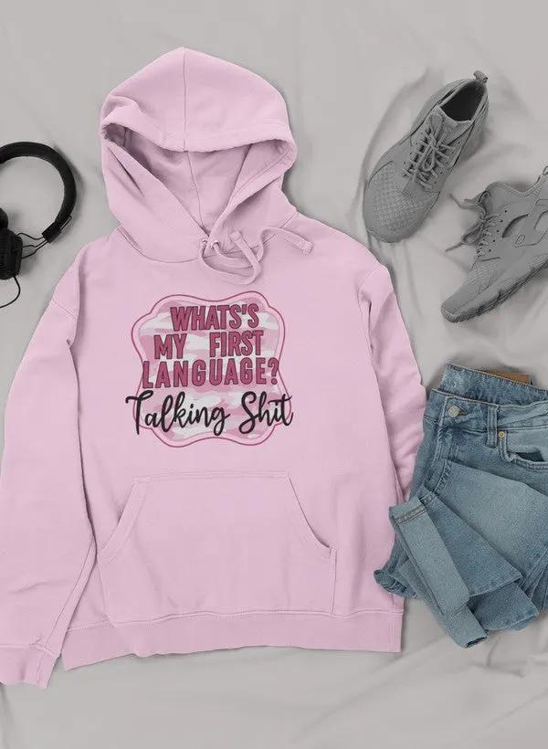 My First Language Hoodie by Merch