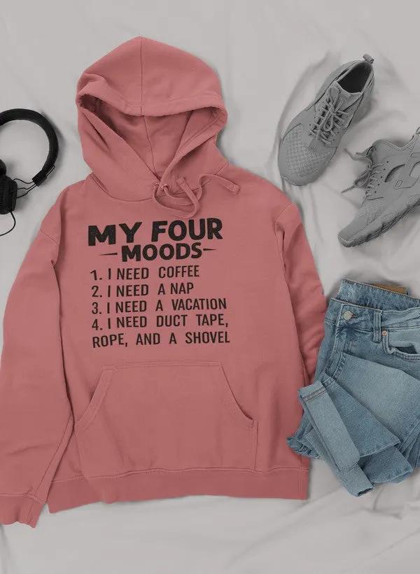 My Four Moods Hoodie by Merch