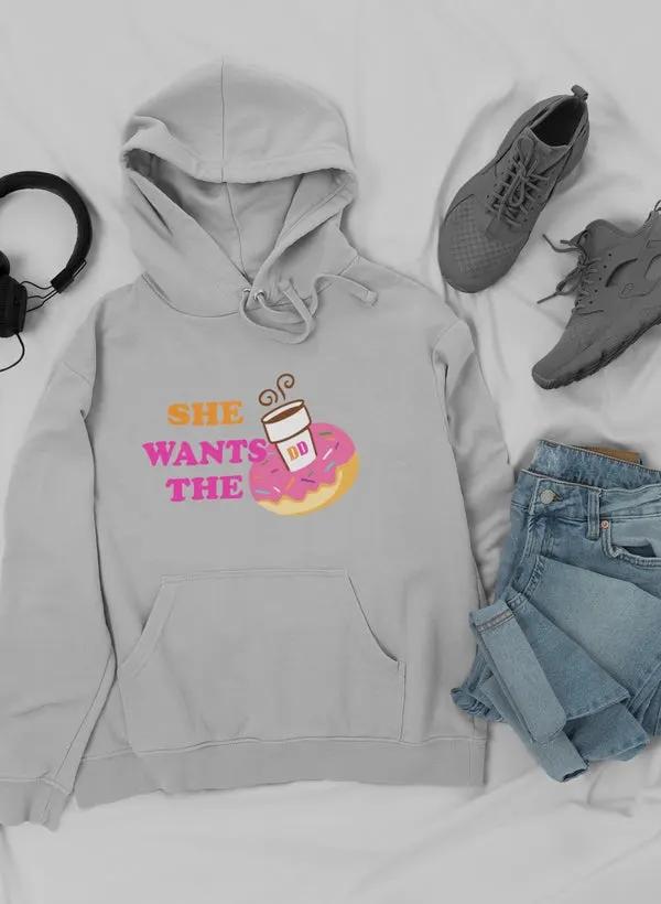 She Wants Donuts Hoodie by Merch