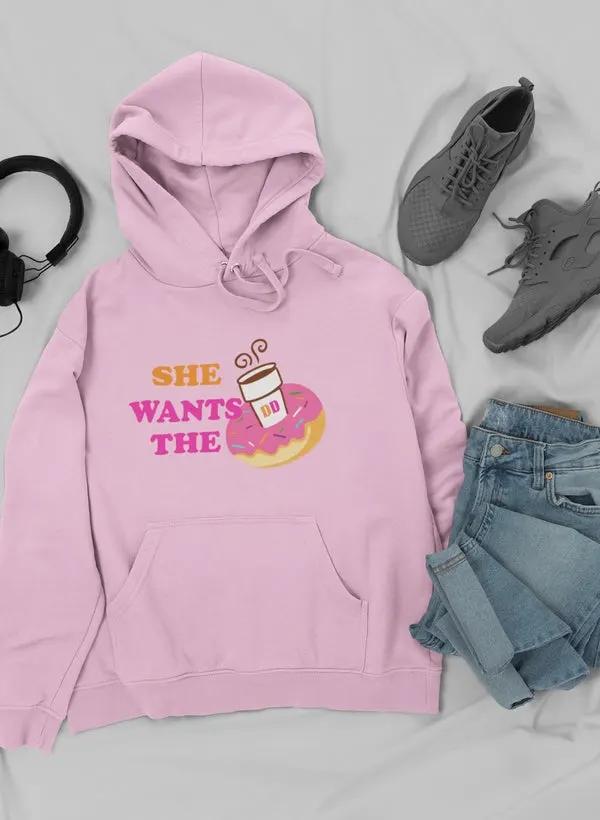 She Wants Donuts Hoodie by Merch