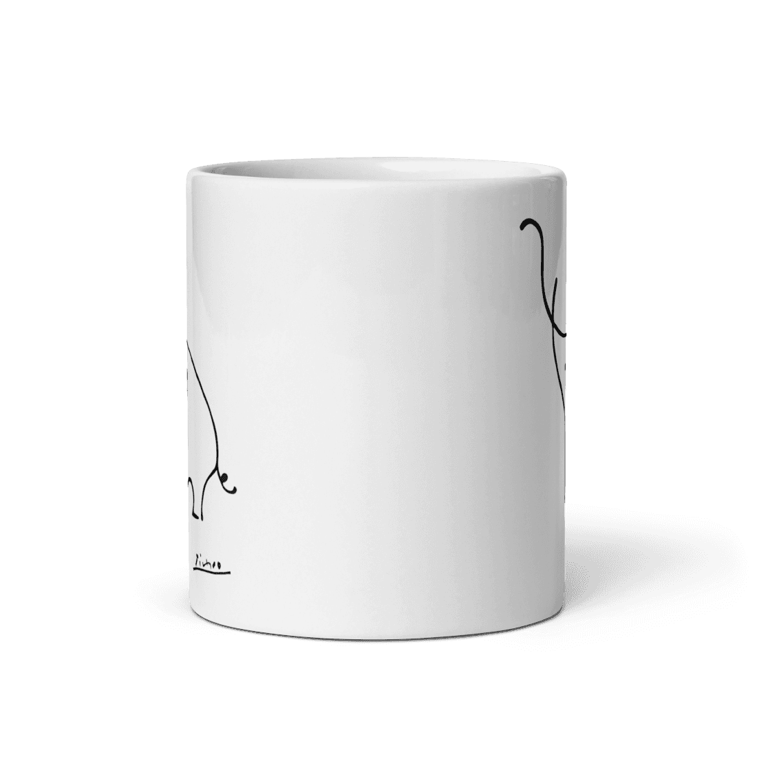 Pablo Picasso Elephant Sketch Artwork Mug by Art-O-Rama Shop