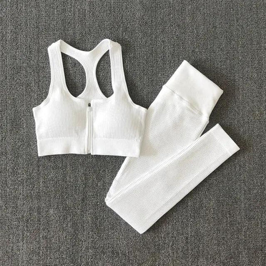 Women Fitness Yoga Sets Seamless Sports Suits Workout Clothes Sports Bra Gym Leggings Sports Wear Gym Clothing Sportswear by Vimost Shop
