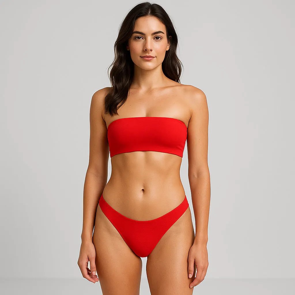 6037 - Women's Two Piece Bandeau Swimsuit by POS Wholesale