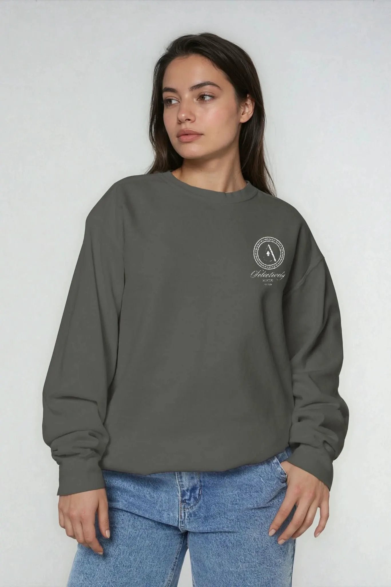Selectively Social Cotton Crew Neck Pullover by AKALIA