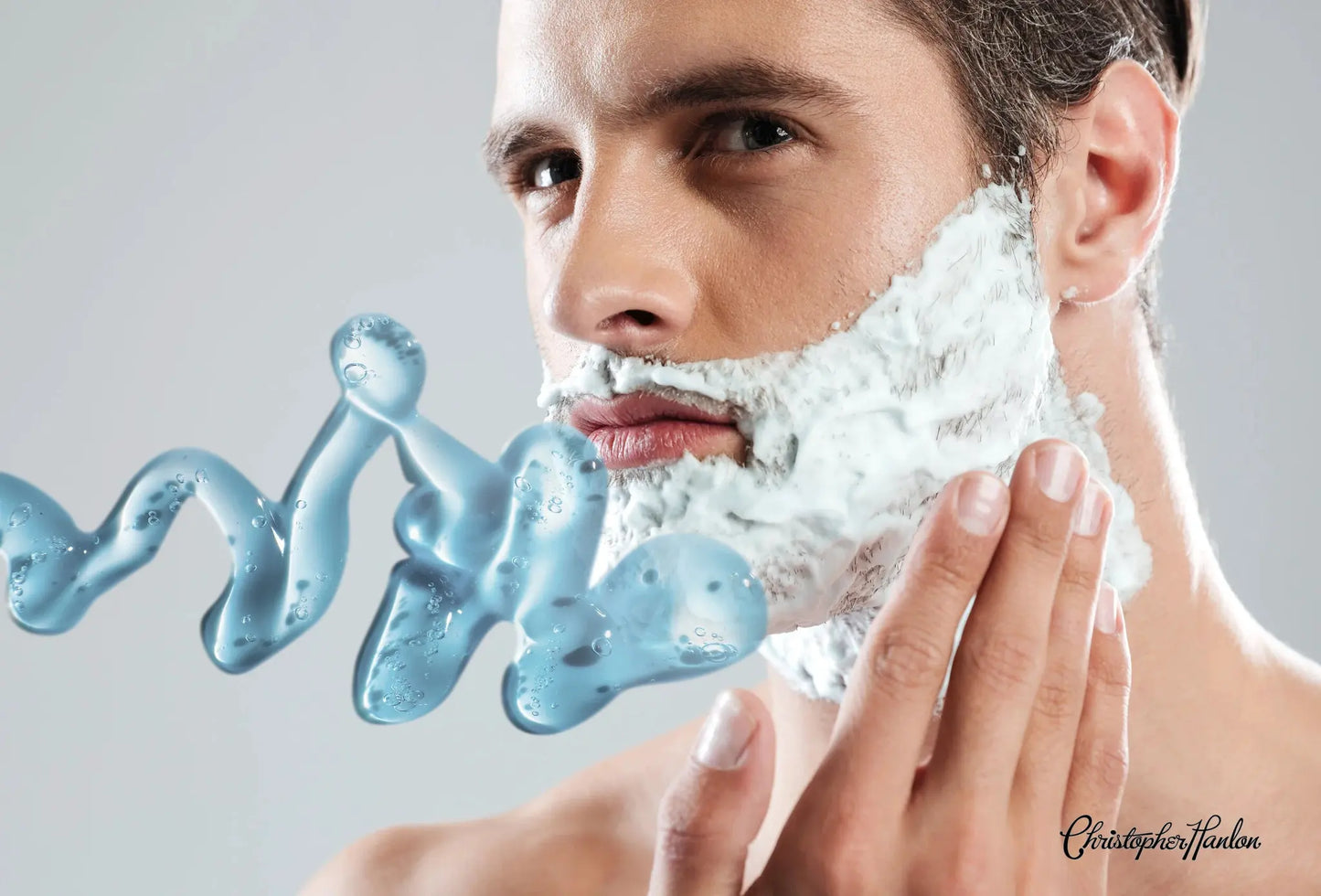 BLUE SHAVING POMADE | Light Foam | Gold Rush Bergamot + Mint by CHRISTOPHER HANLON®