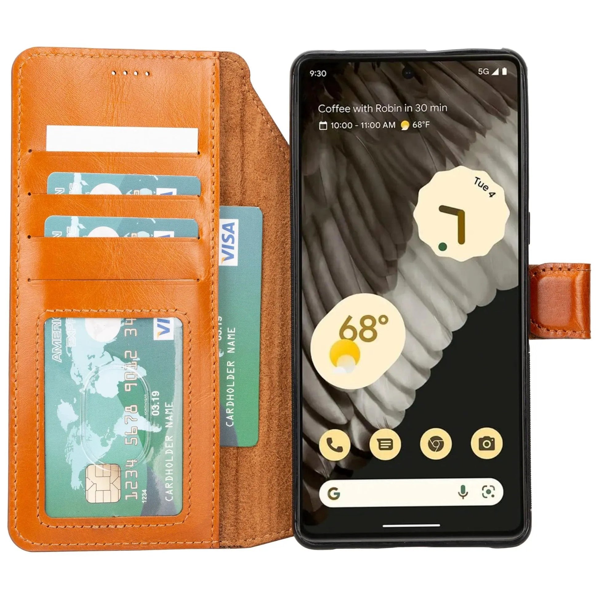 Sheridan Leather Detachable Wallet for Google Pixel 5 by TORONATA