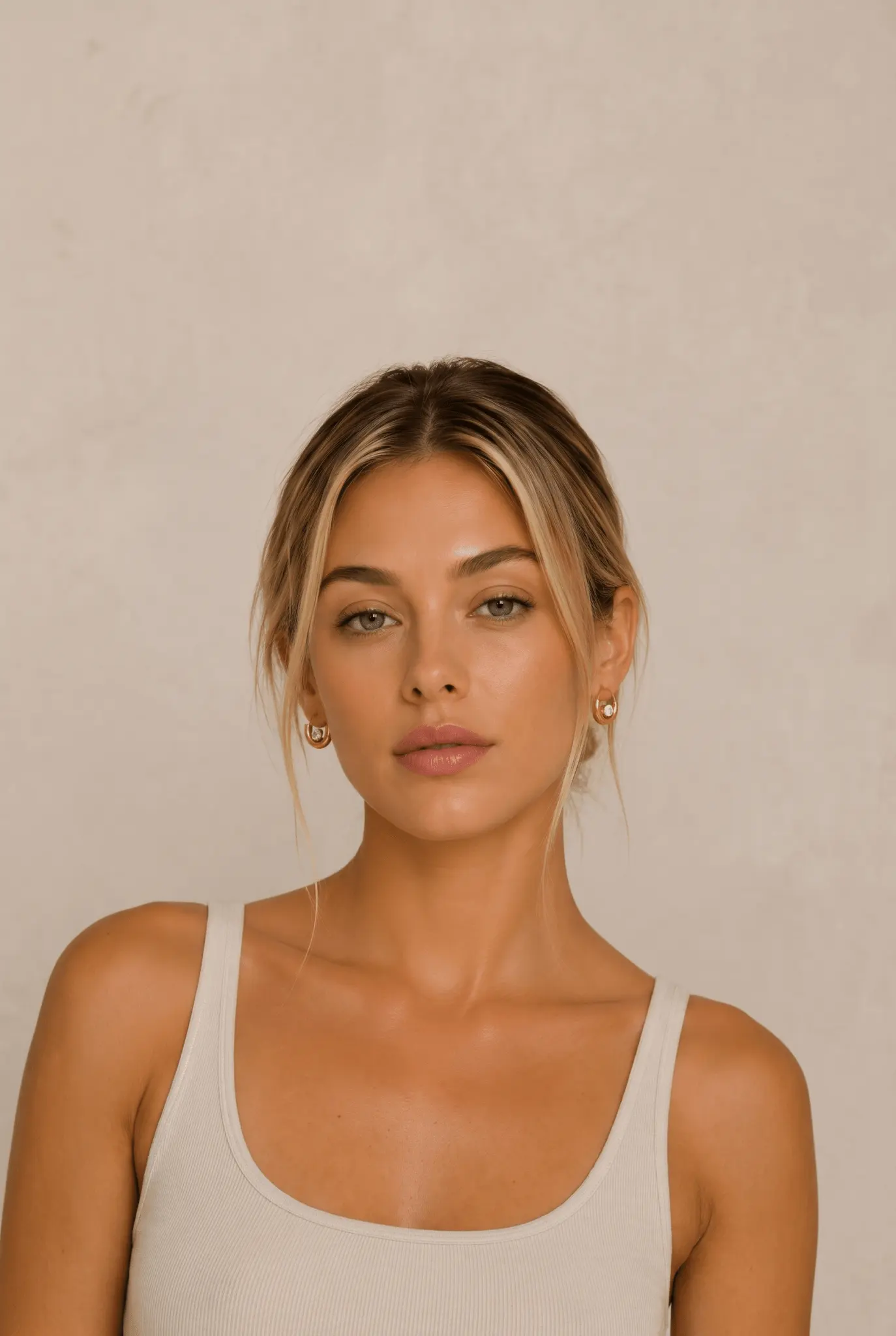 Solene Waterproof Floating Crystal Hoop Earring by Akalia