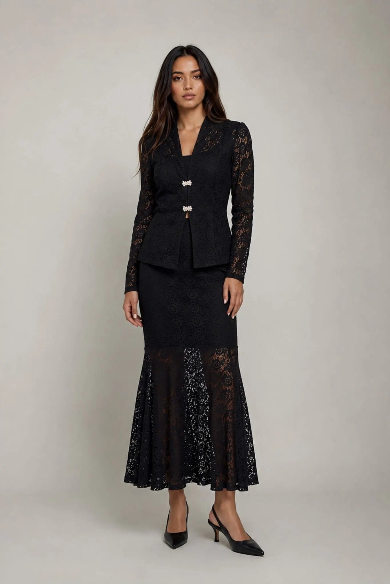 The Valentina Lace Blazer by Akalia