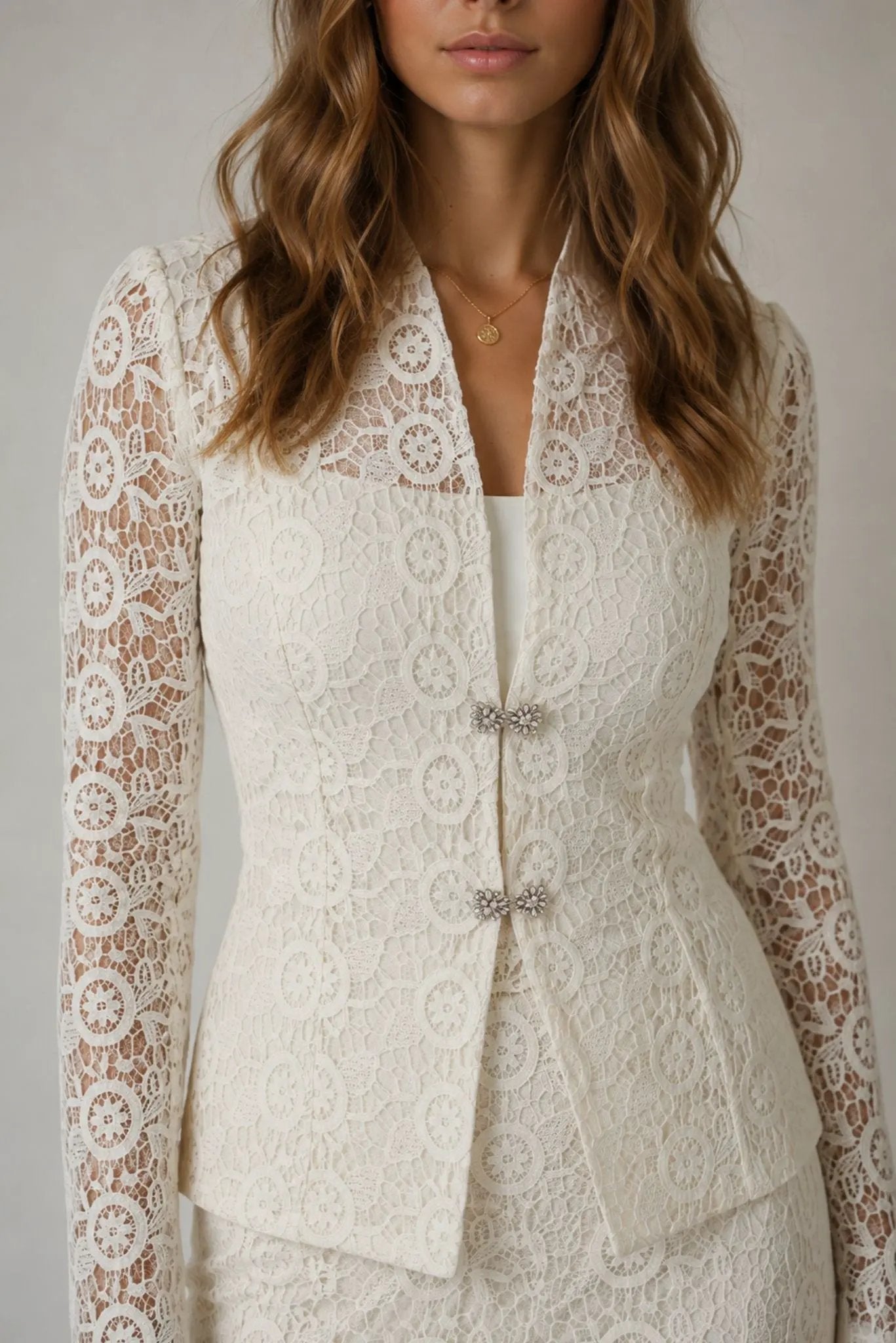 The Valentina Lace Blazer by Akalia