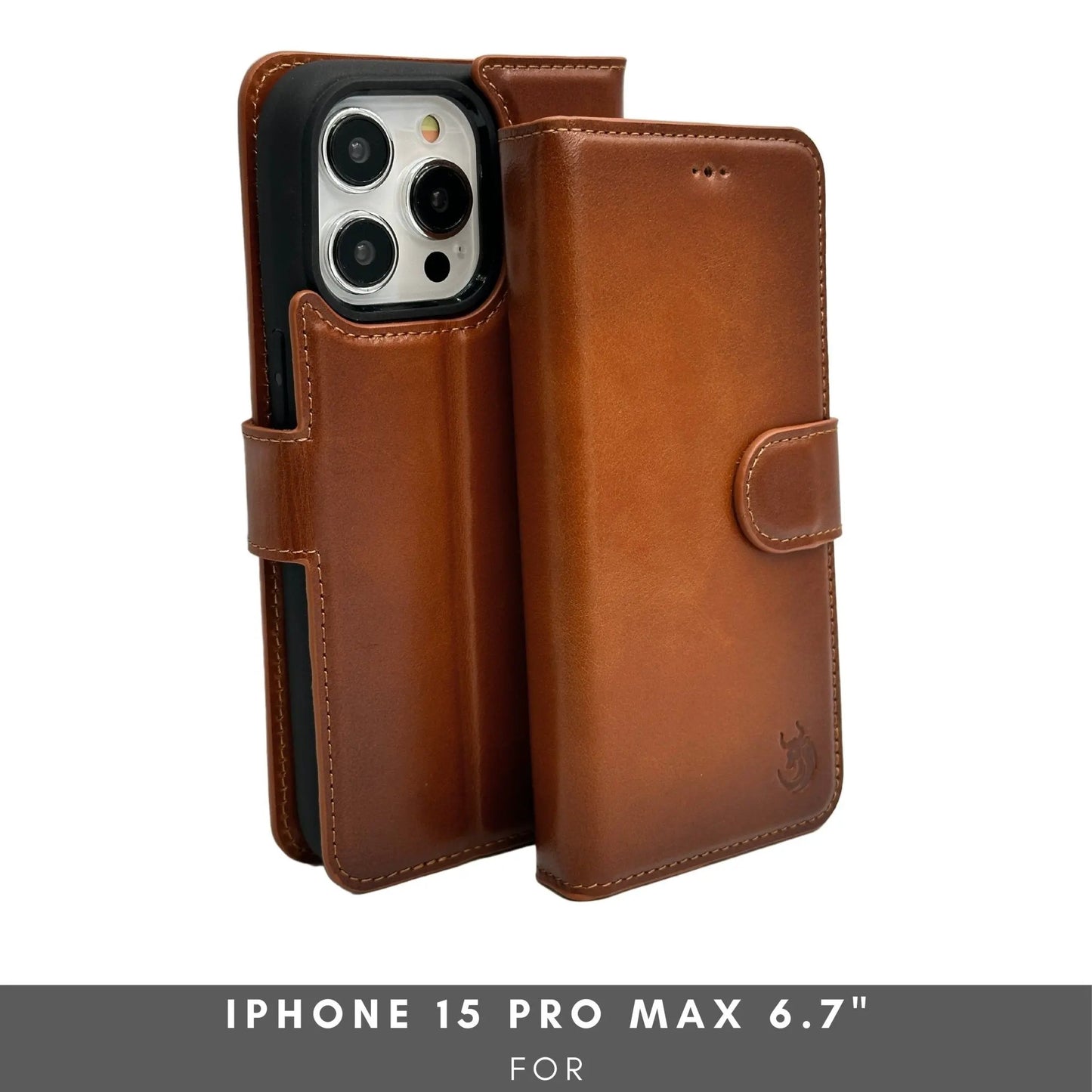 Vegas Premium Leather iPhone 15 Pro Max Wallet Case with MagSafe | Detachable RFID Blocking Luxury Wallet by TORONATA