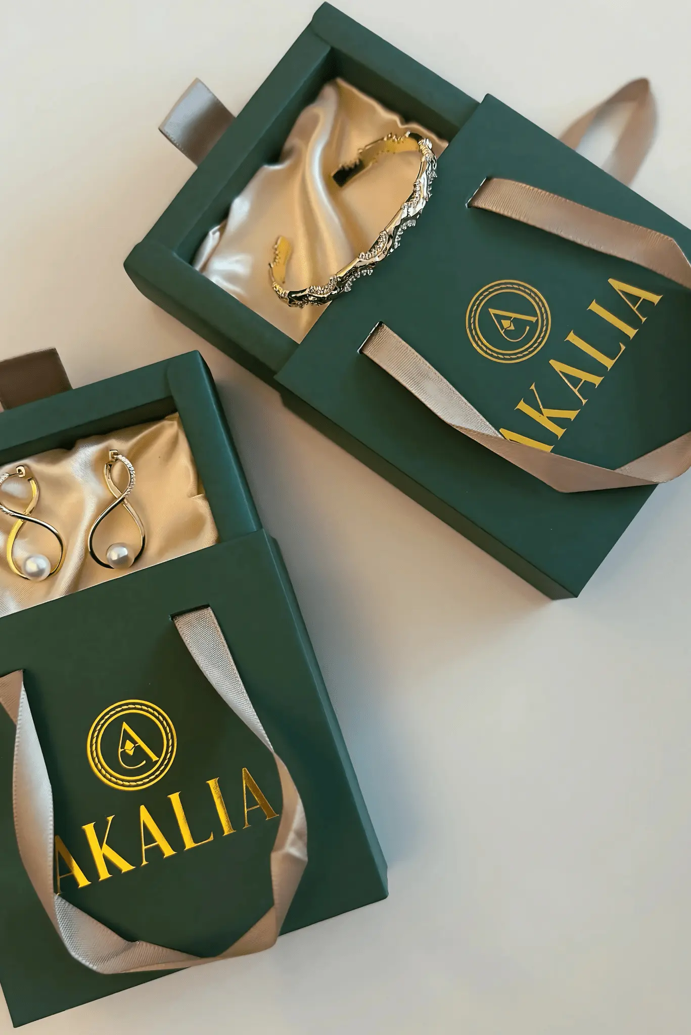 Waterproof Gold Plated Band Love Bracelet by Akalia
