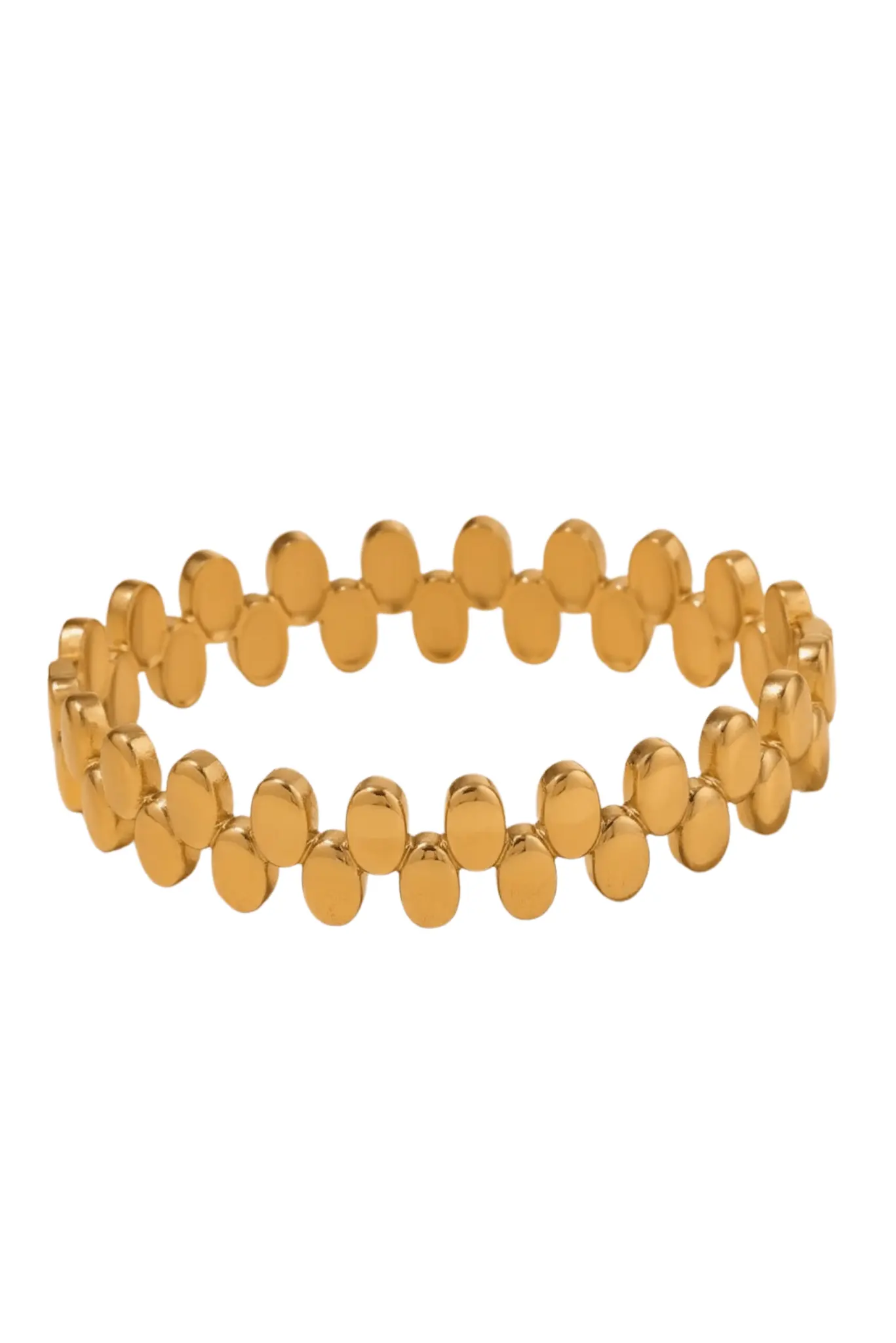 Waterproof 18K Gold Plated Dot Round Bracelet by Akalia