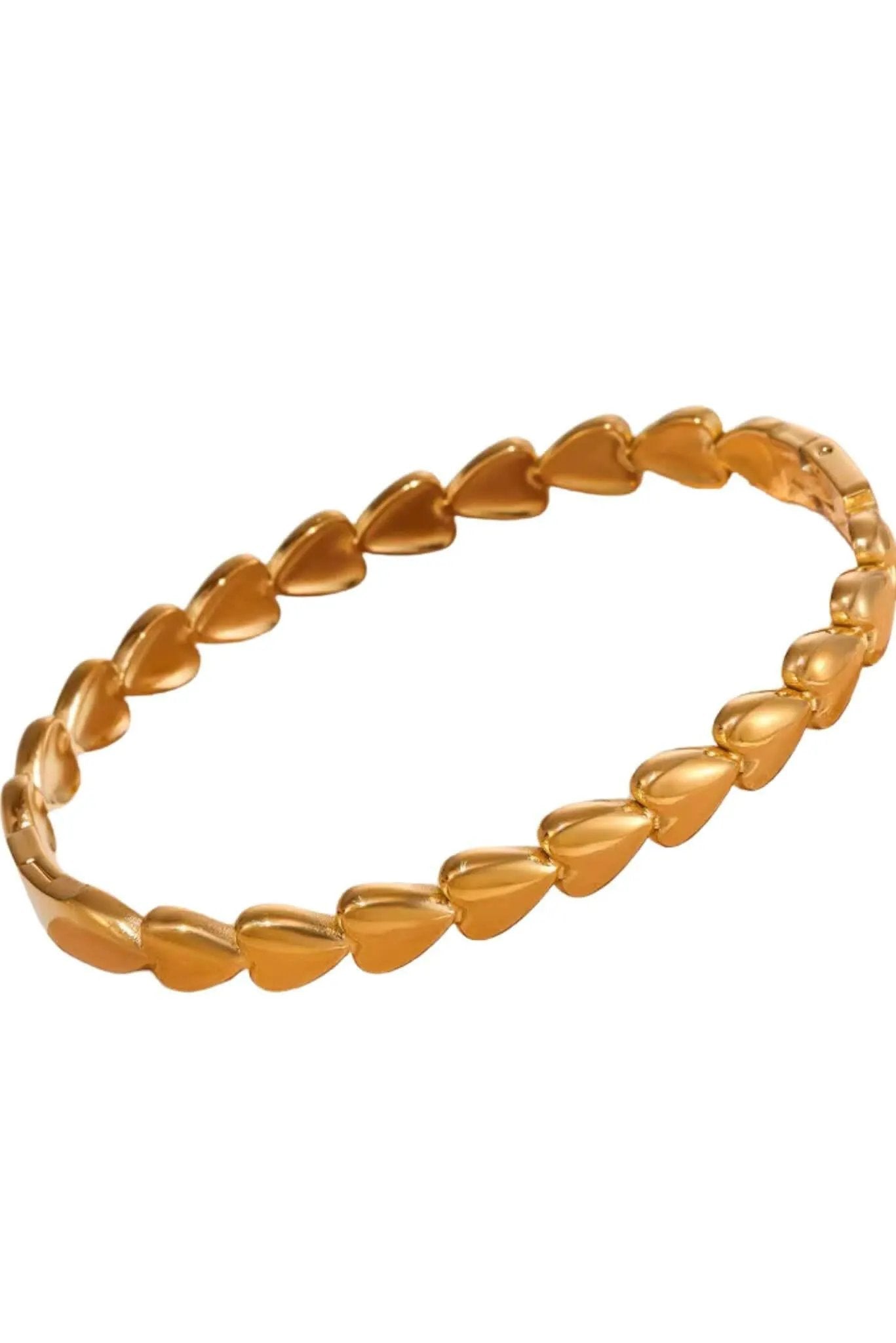 Waterproof Gold Plated Band Love Bracelet by Akalia
