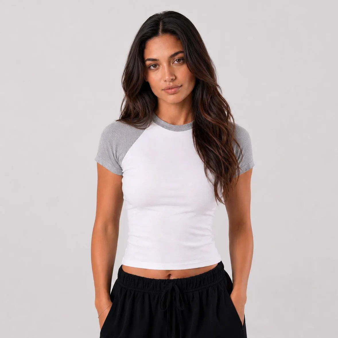 4001R - Women's Raglan Baby Tee by POS Wholesale