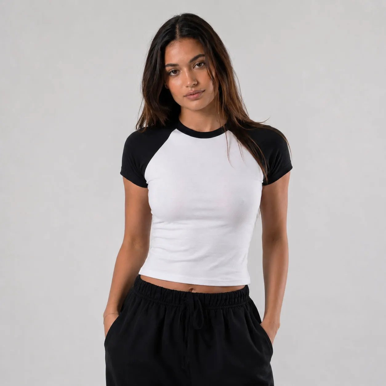 4001R - Women's Raglan Baby Tee by POS Wholesale