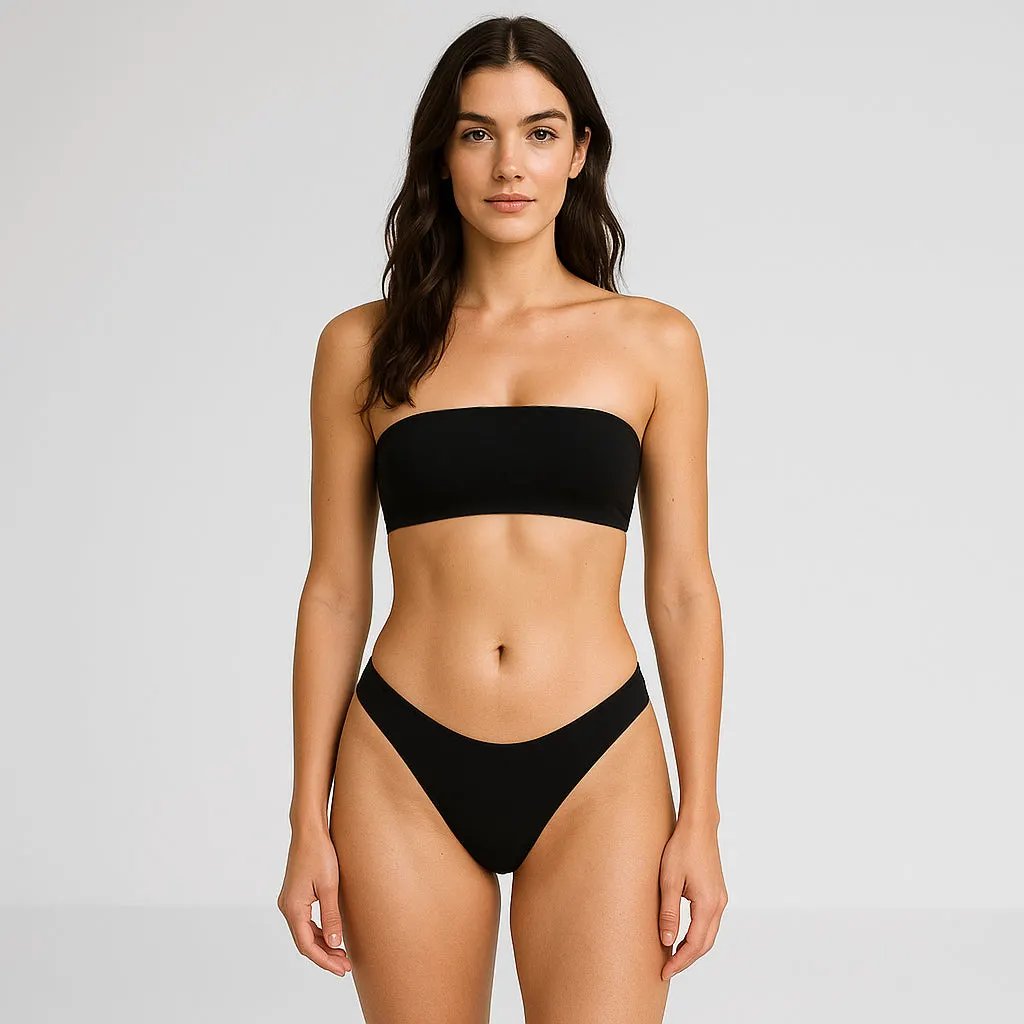 6037 - Women's Two Piece Bandeau Swimsuit by POS Wholesale