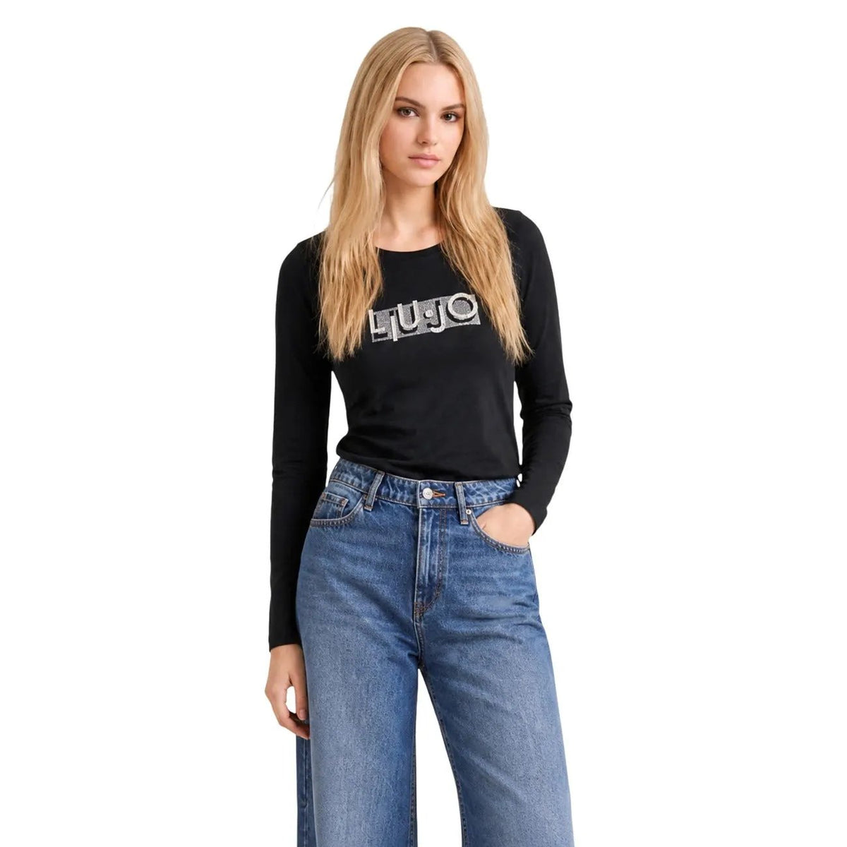 Liu Jo Women Premium Cotton Tshirt Classic Fit Soft Everyday Essential by Liu Jo