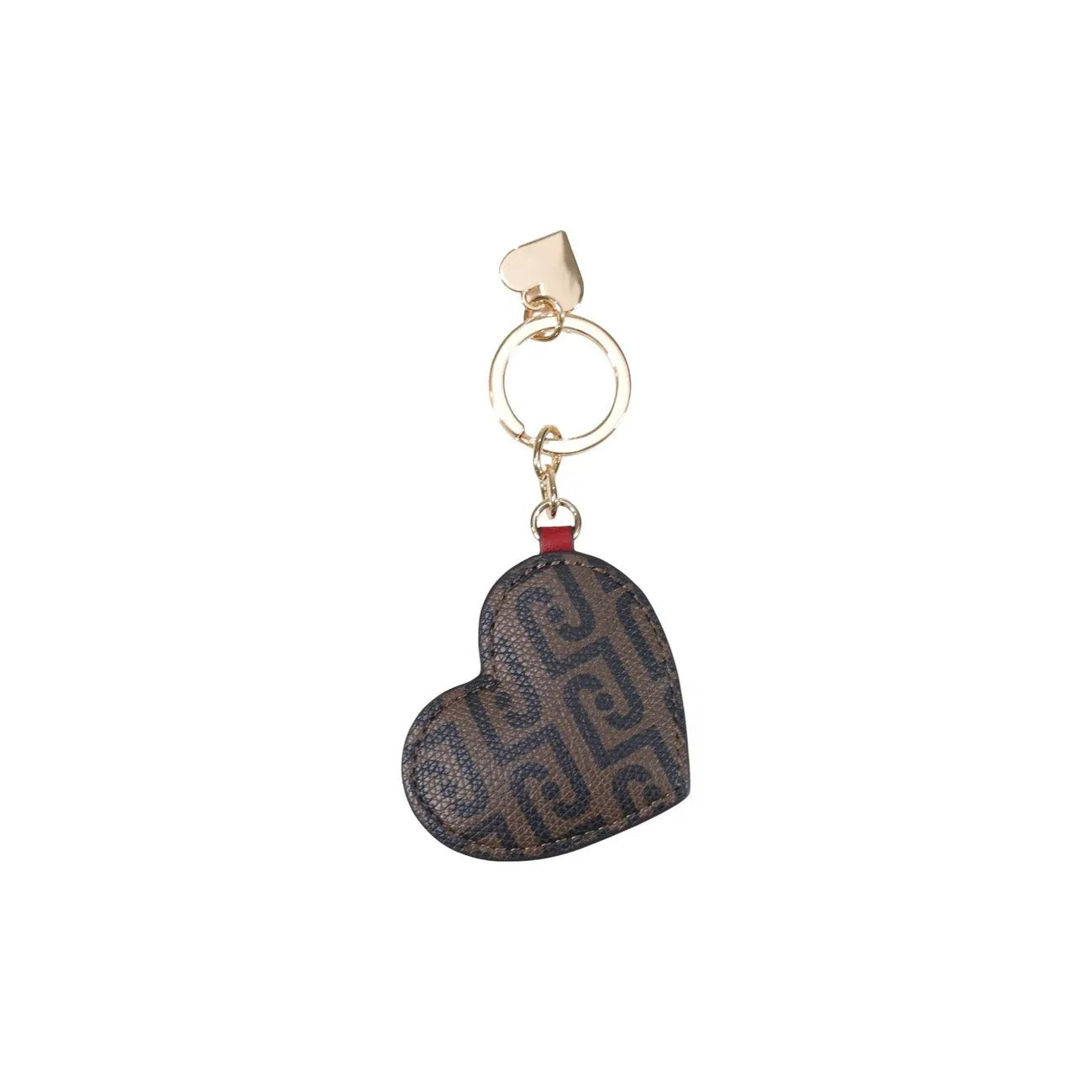 Liu Jo Women Chic Red Heart Faux Leather Keyring With Zip Pocket Storage by Liu Jo